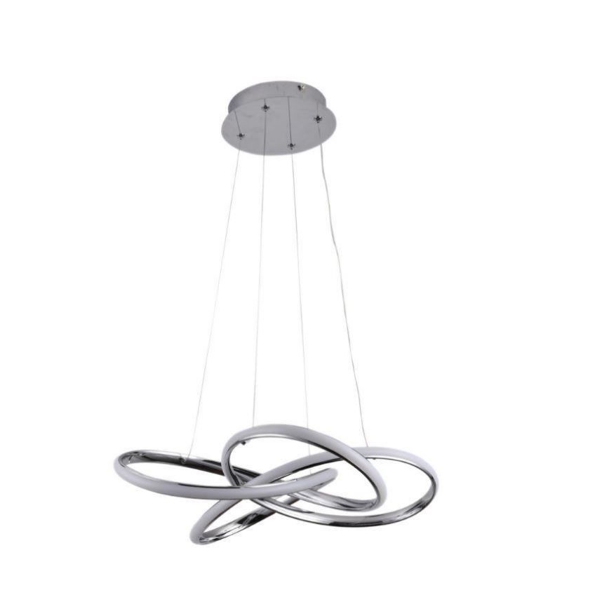 LED Aptumšojama lustra ar auklu LED/65W/230V 3000-6500K hroms + tālvadības pults