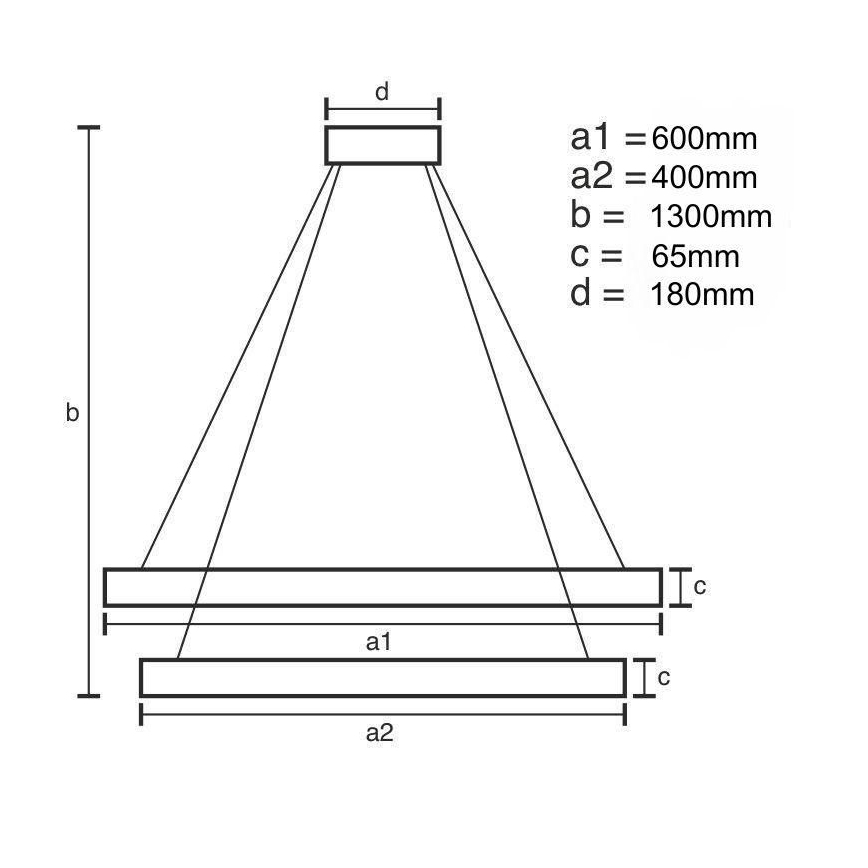 LED Aptumšojama kristāla lustra ar auklu LED/65W/230V 3000-6500K spīdīgi hromēts + tālvadības pults