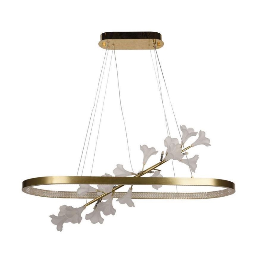 LED Aptumšojama lustra ar auklu LED/65W/230V 3000-6500K + tālvadības pults