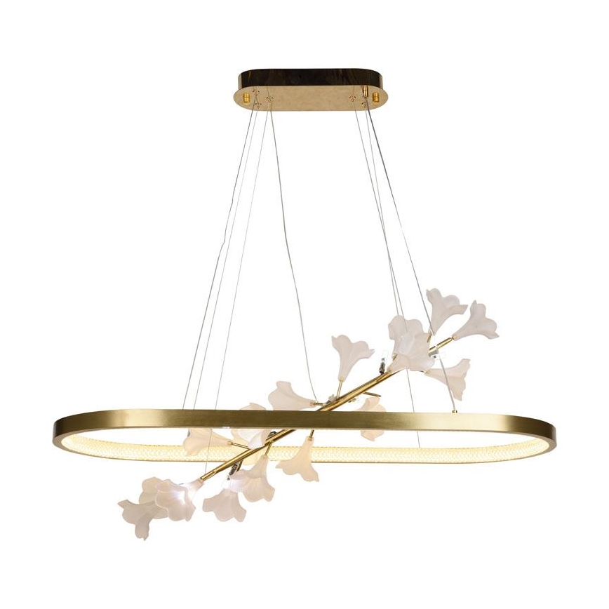 LED Aptumšojama lustra ar auklu LED/65W/230V 3000-6500K + tālvadības pults
