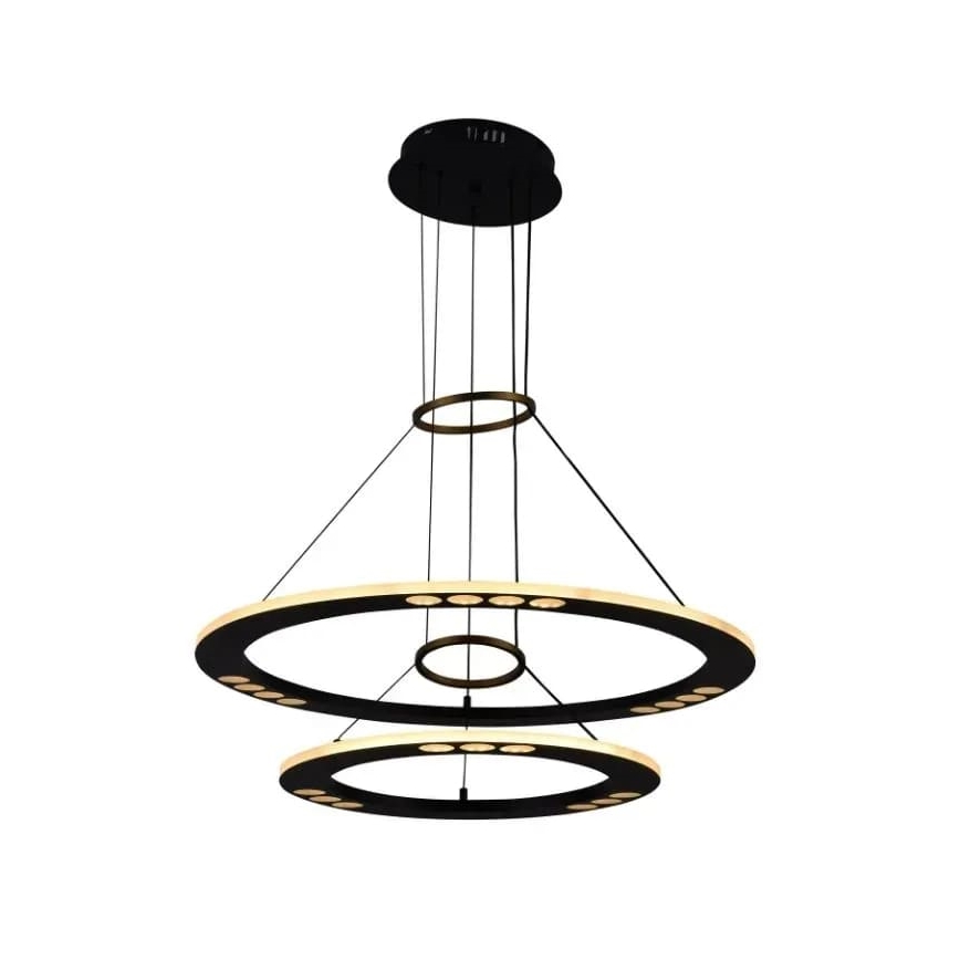 LED Aptumšojama lustra ar auklu LED/65W/230V 3000-6500K + tālvadības pults