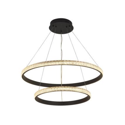 LED Aptumšojama lustra ar auklu LED/65W/230V 3000-6500K d. 60 cm + tālvadības pults