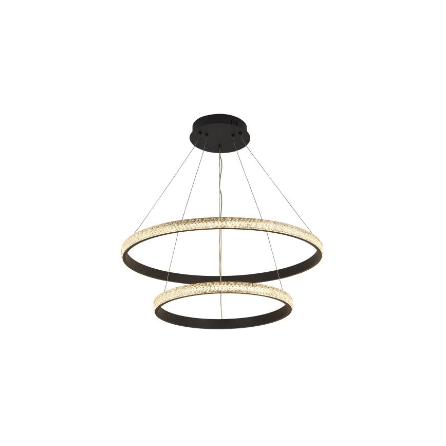 LED Aptumšojama lustra ar auklu LED/65W/230V 3000-6500K d. 60 cm + tālvadības pults