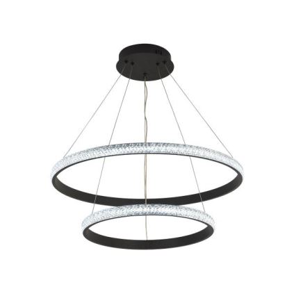 LED Aptumšojama lustra ar auklu LED/65W/230V 3000-6500K d. 60 cm + tālvadības pults