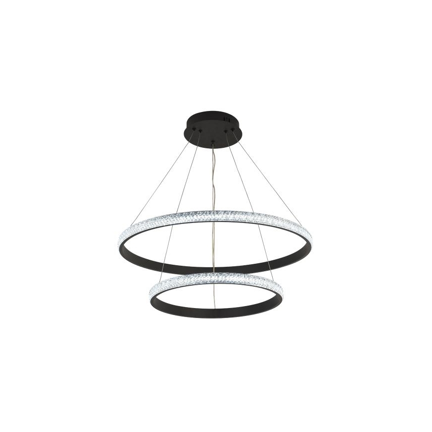 LED Aptumšojama lustra ar auklu LED/65W/230V 3000-6500K d. 60 cm + tālvadības pults