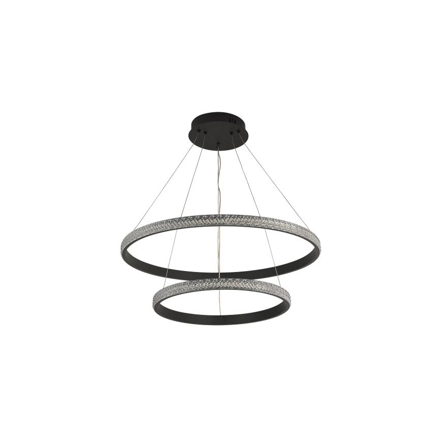 LED Aptumšojama lustra ar auklu LED/65W/230V 3000-6500K d. 60 cm + tālvadības pults