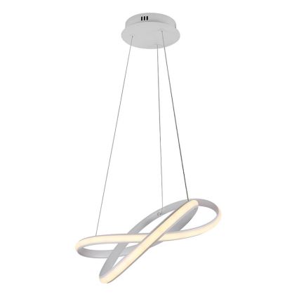 LED Aptumšojama lustra ar auklu LED/70W/230V 3000-6500K d. 55 cm balta + tālvadības pults
