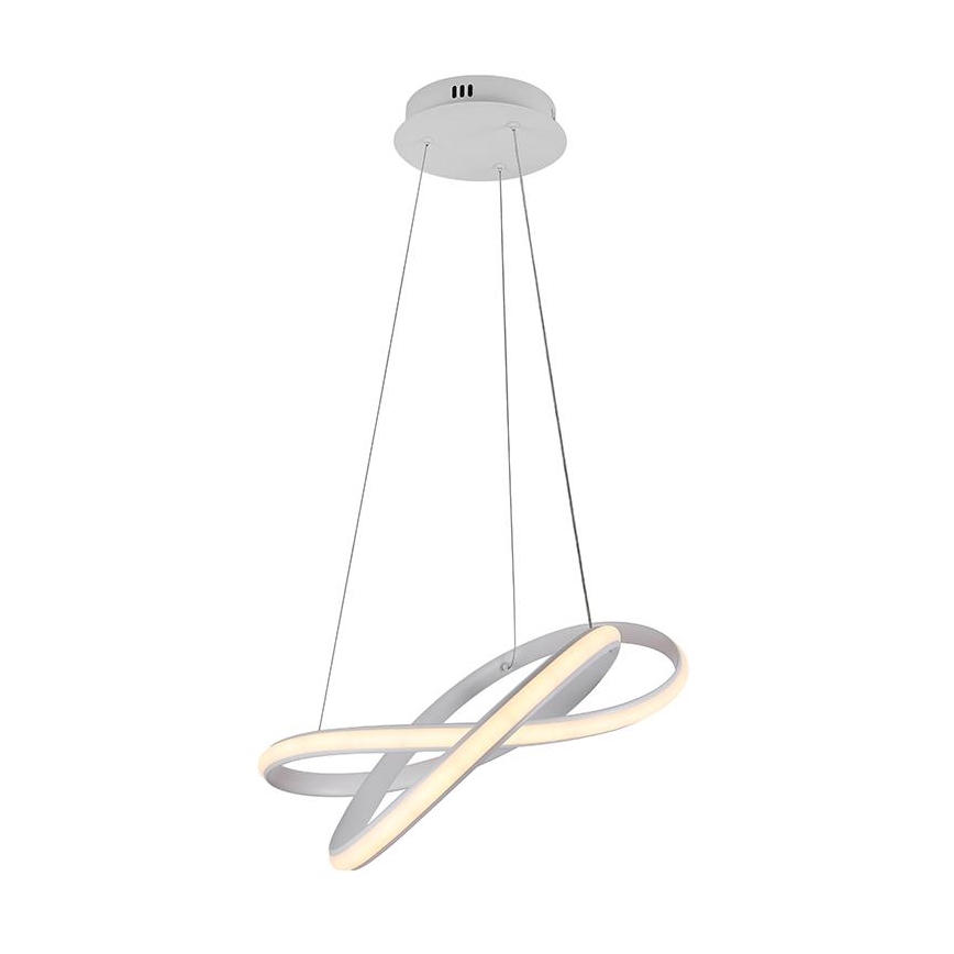 LED Aptumšojama lustra ar auklu LED/70W/230V 3000-6500K d. 55 cm balta + tālvadības pults