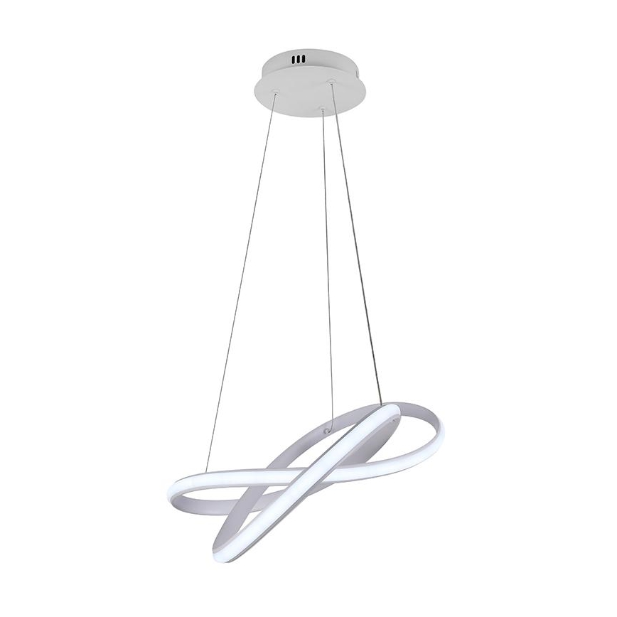 LED Aptumšojama lustra ar auklu LED/70W/230V 3000-6500K d. 55 cm balta + tālvadības pults