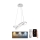LED Aptumšojama lustra ar auklu LED/70W/230V 3000-6500K d. 55 cm balta + tālvadības pults