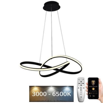 LED Aptumšojama lustra ar auklu LED/70W/230V 3000-6500K d. 55 cm + tālvadības pults