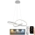 LED Aptumšojama lustra ar auklu LED/70W/230V 3000-6500K d. 55 cm + tālvadības pults