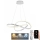 LED Aptumšojama lustra ar auklu LED/70W/230V 3000-6500K d. 60 cm balta + tālvadības pults