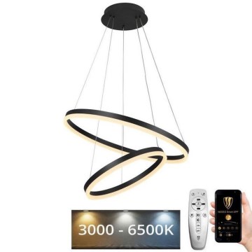 LED Aptumšojama lustra ar auklu LED/70W/230V 3000-6500K d. 60 cm + tālvadības pults