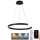 LED Aptumšojama lustra ar auklu LED/70W/230V 3000-6500K d. 60 cm + tālvadības pults