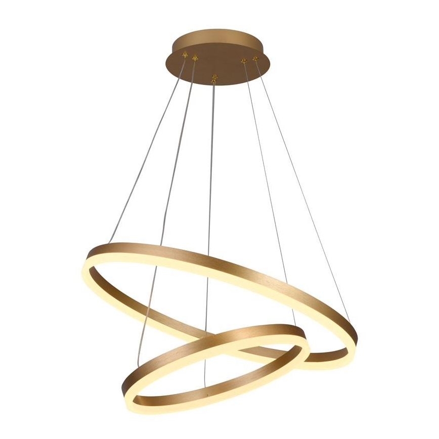 LED Aptumšojama lustra ar auklu LED/70W/230V 3000-6500K d. 60 cm + tālvadības pults