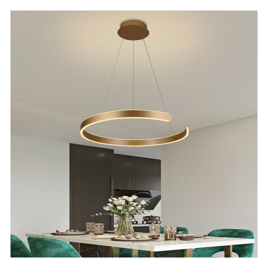 LED Aptumšojama lustra ar auklu LED/70W/230V 3000-6500K + tālvadības pults