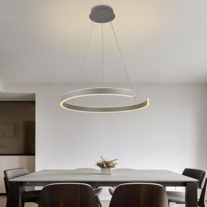 LED Aptumšojama lustra ar auklu LED/70W/230V 3000-6500K d. 60 cm + tālvadības pults