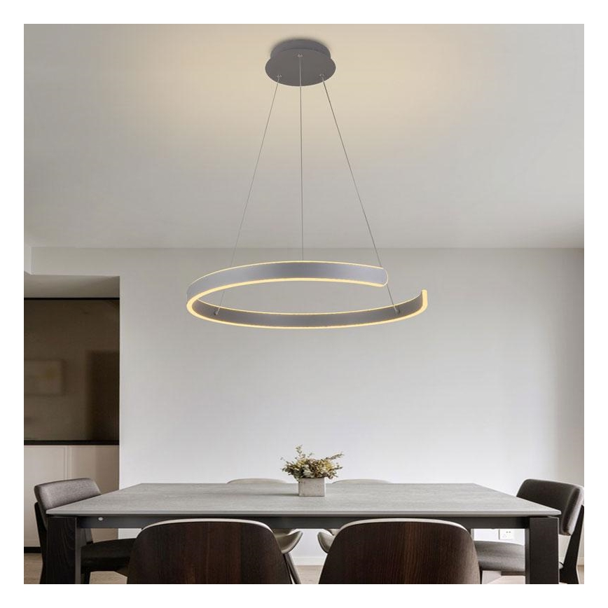 LED Aptumšojama lustra ar auklu LED/70W/230V 3000-6500K d. 60 cm + tālvadības pults