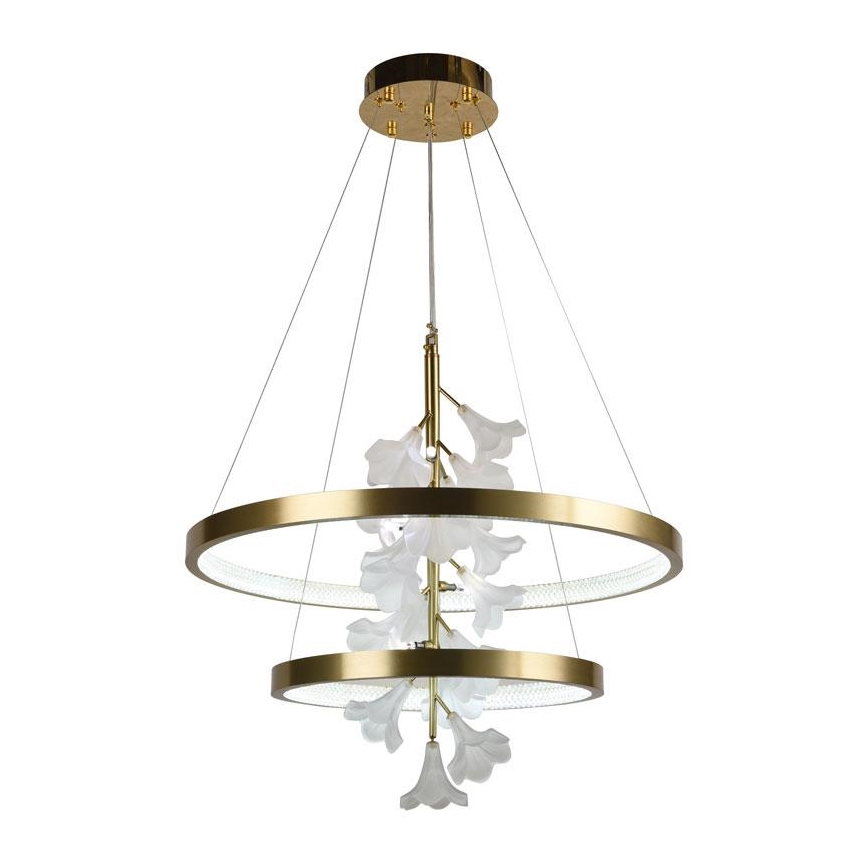 LED Aptumšojama lustra ar auklu LED/70W/230V 3000-6500K + tālvadības pults
