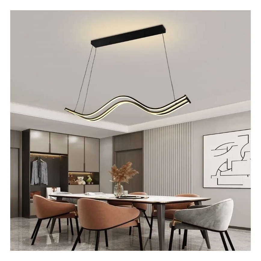 LED Aptumšojama lustra ar auklu LED/70W/230V 3000-6500K + tālvadības pults