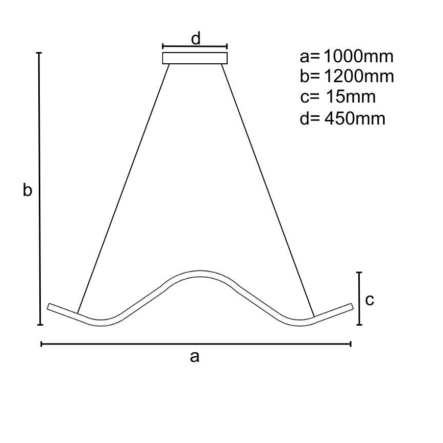 LED Aptumšojama lustra ar auklu LED/70W/230V 3000-6500K + tālvadības pults