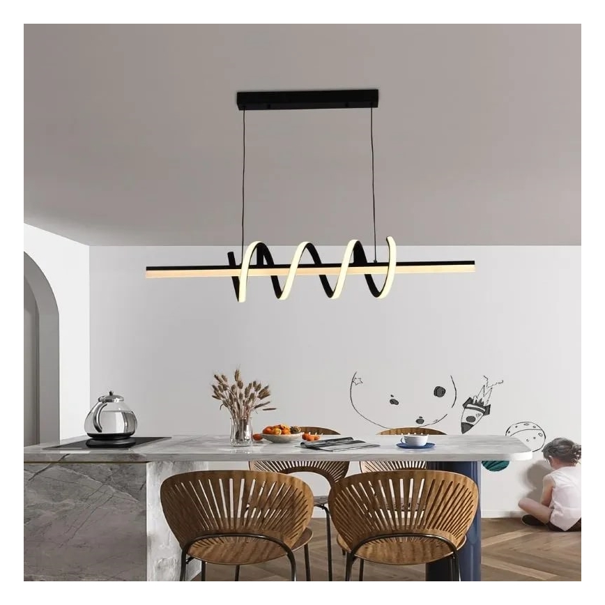 LED Aptumšojama lustra ar auklu LED/70W/230V 3000-6500K + tālvadības pults