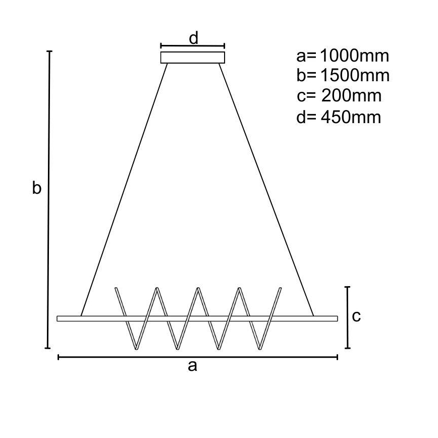 LED Aptumšojama lustra ar auklu LED/70W/230V 3000-6500K + tālvadības pults