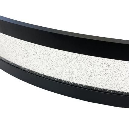 LED Aptumšojama lustra ar auklu LED/70W/230V 3000-6500K d. 60 cm melna + tālvadības pults