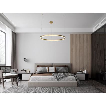 LED Aptumšojama lustra ar auklu LED/72W/230V 3000-6500K + tālvadības pults