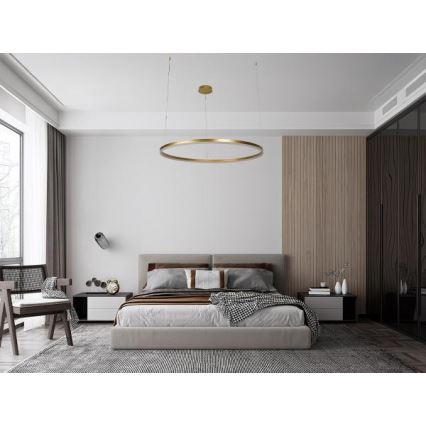 LED Aptumšojama lustra ar auklu LED/72W/230V 3000-6500K + tālvadības pults
