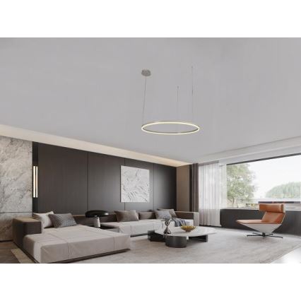 LED Aptumšojama lustra ar auklu LED/72W/230V 3000-6500K + tālvadības pults