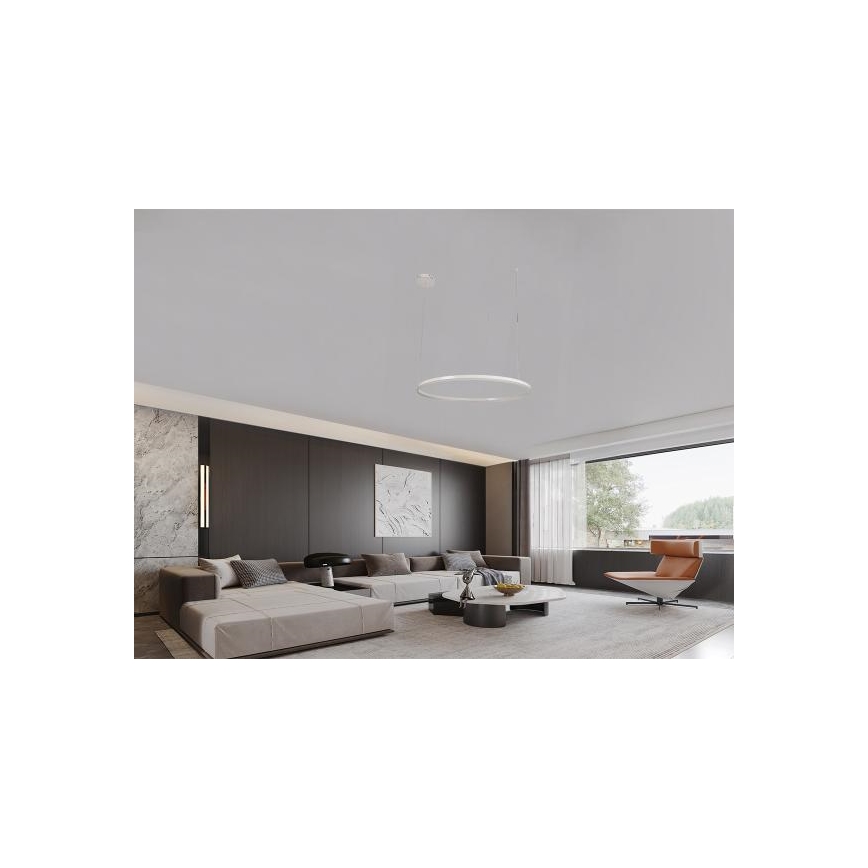 LED Aptumšojama lustra ar auklu LED/72W/230V 3000-6500K + tālvadības pults