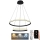 LED Aptumšojama lustra ar auklu LED/75W/230V 3000-6500K + tālvadības pults