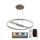LED Aptumšojama lustra ar auklu LED/75W/230V 3000-6500K + tālvadības pults