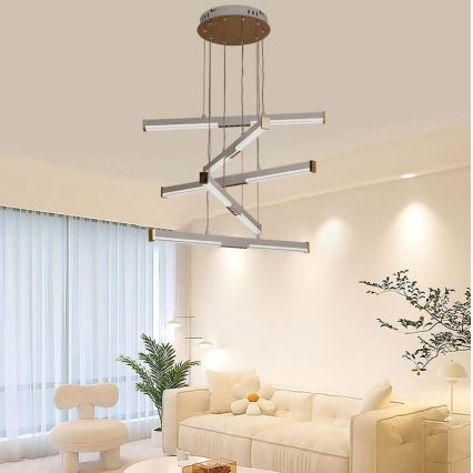LED Aptumšojama lustra ar auklu LED/75W/230V 3000-6500K d. 60 cm + tālvadības pults