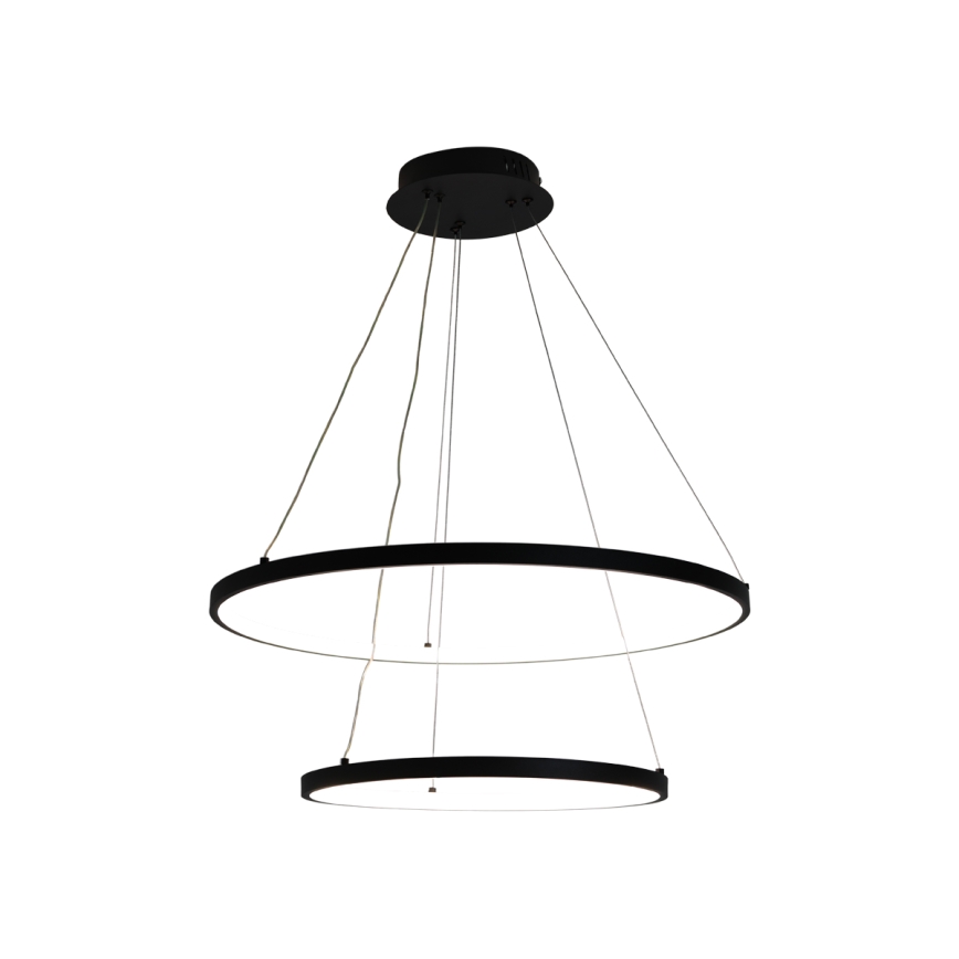 LED Aptumšojama lustra ar auklu LED/75W/230V 3000-6500K d. 60 cm + tālvadības pults