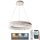 LED Aptumšojama lustra ar auklu LED/80W/230V 3000-6500K balta + tālvadības pults