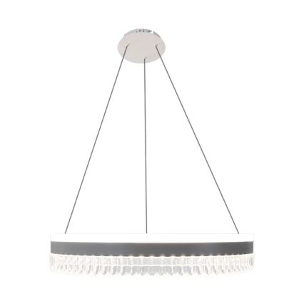 LED Aptumšojama kristāla lustra ar auklu LED/80W/230V 3000-6500K balta + tālvadības pults