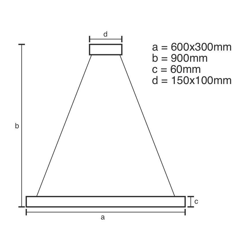 LED Aptumšojama lustra ar auklu LED/80W/230V 3000-6500K + tālvadības pults
