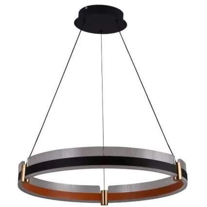 LED Aptumšojama lustra ar auklu LED/80W/230V 3000-6500K d. 60 cm + tālvadības pults