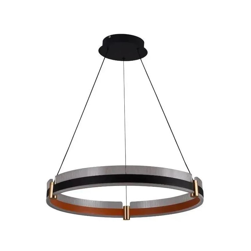 LED Aptumšojama lustra ar auklu LED/80W/230V 3000-6500K d. 60 cm + tālvadības pults