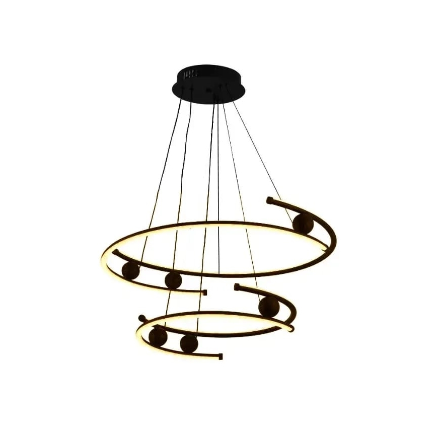 LED Aptumšojama lustra ar auklu LED/80W/230V 3000-6500K + tālvadības pults