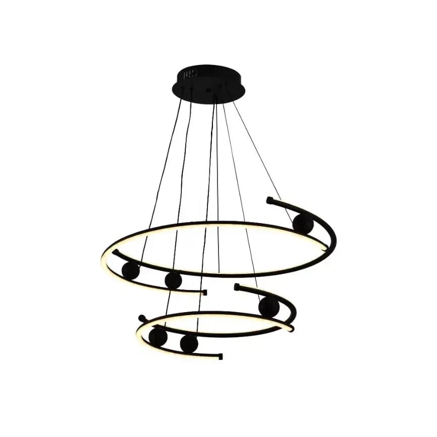 LED Aptumšojama lustra ar auklu LED/80W/230V 3000-6500K + tālvadības pults
