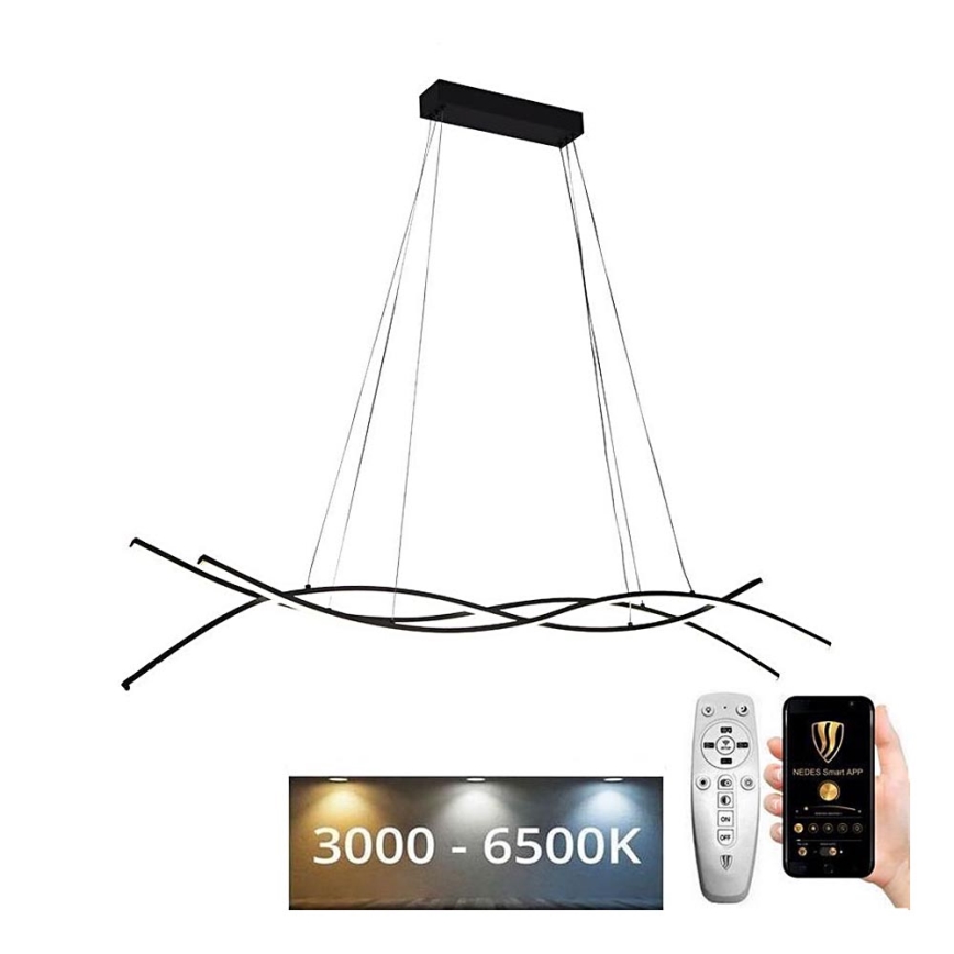 LED Aptumšojama lustra ar auklu LED/80W/230V 3000-6500K + tālvadības pults