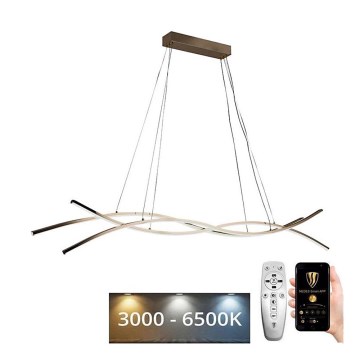 LED Aptumšojama lustra ar auklu LED/80W/230V 3000-6500K + tālvadības pults