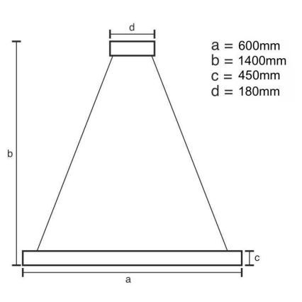 LED Aptumšojama kristāla lustra ar auklu LED/80W/230V 3000-6500K zelta + tālvadības pults