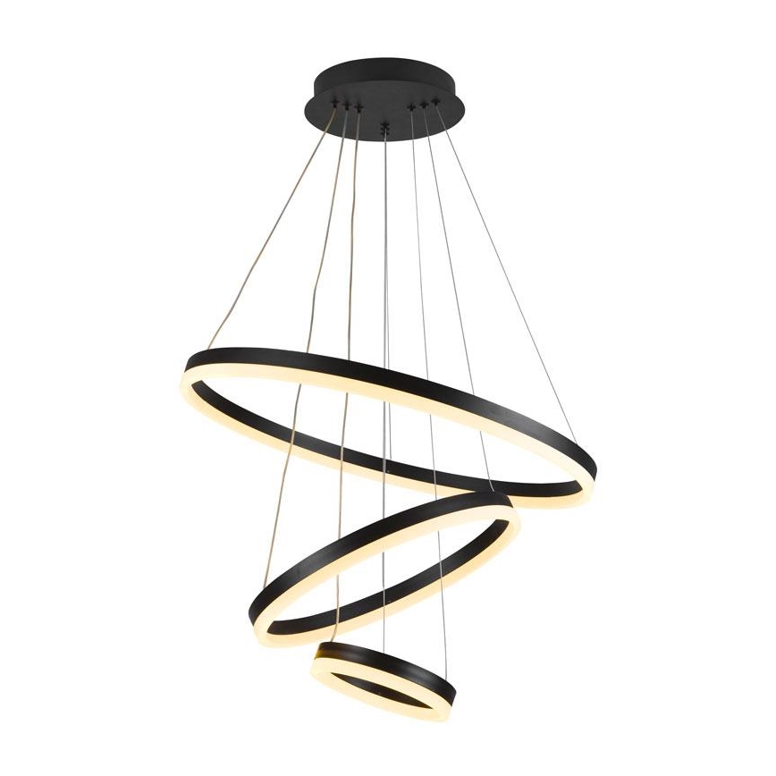 LED Aptumšojama lustra ar auklu LED/85W/230V 3000-6500K d. 60 cm + tālvadības pults