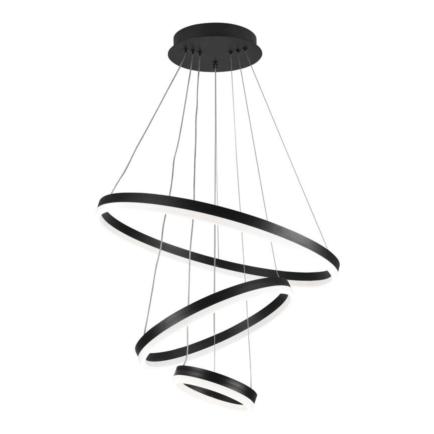 LED Aptumšojama lustra ar auklu LED/85W/230V 3000-6500K d. 60 cm + tālvadības pults