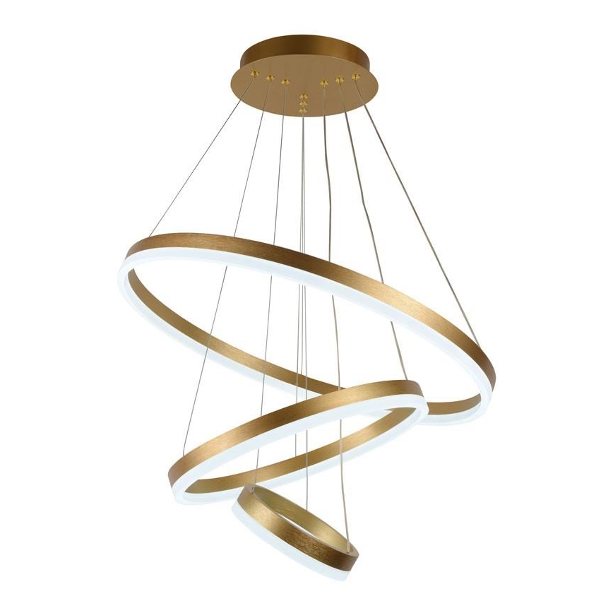 LED Aptumšojama lustra ar auklu LED/85W/230V 3000-6500K d. 60 cm + tālvadības pults